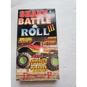 Shake Battle Roll III VHS Vintage Monster Truck Mud Racing Diamond P Untested